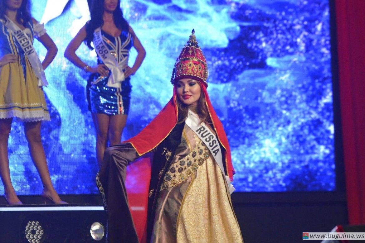 Уроженка Азнакаево в костюме ханши Сююмбикэ победила на «Мисс Европа»