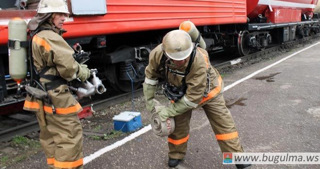 Пожарный поезд станции Бугульма признан лучшим