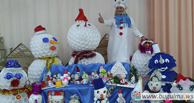 Более 70 снеговиков смастерили воспитанники бугульминского детского сада