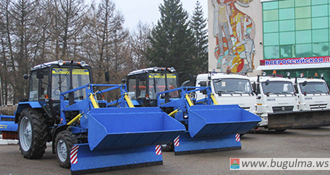 Дорожные службы бугульминского района готовы приступить к очистке улиц от снега