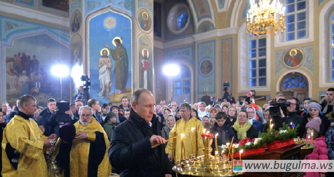 С Рождеством православных и всех жителей нашей страны поздравил Владимир Путин