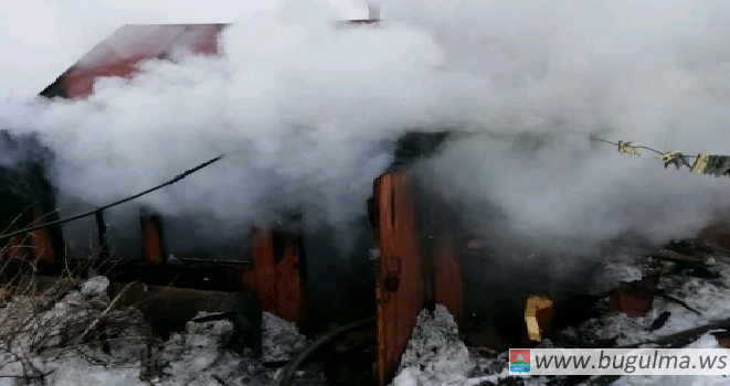 В минувшие выходные в Бугульме произошел пожар в бане.