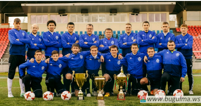 Бугульминский футбольный клуб возглавляет турнирную таблицу чемпионата РТ по футболу