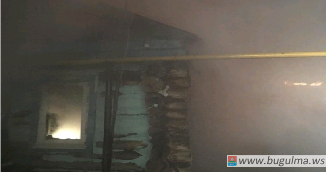 В Бугульминском районе пожар, есть погибший.