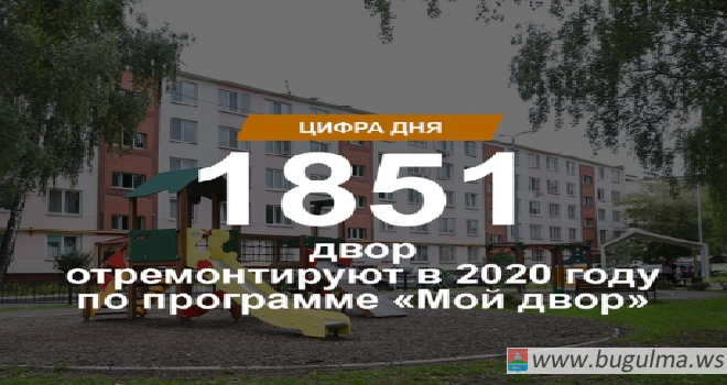 В Бугульминском муниципальном районе в 2020 году будет отремонтировано 65 дворовых территорий.