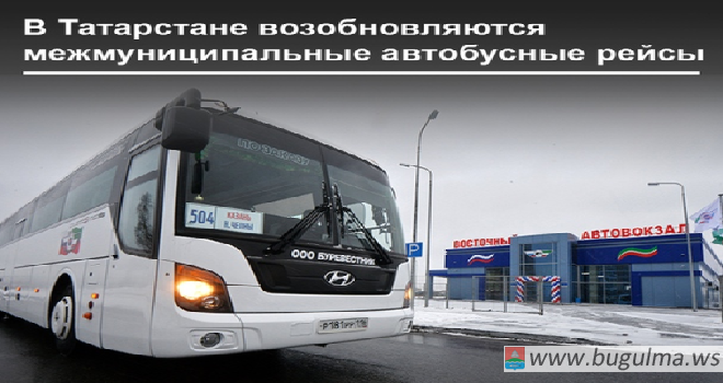 В Татарстане с 12 мая возобновляются регулярные межмуниципальные автобусные маршруты.