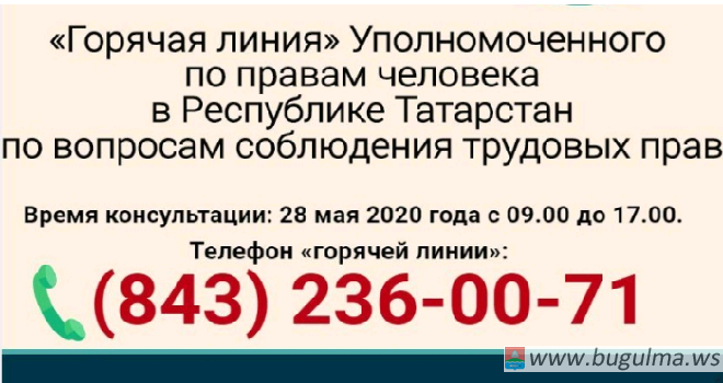 Телефонная «горячая линия» по вопросам защиты трудовых прав граждан.