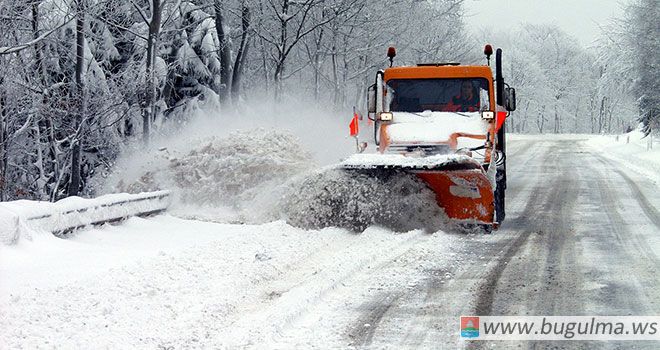 Большое количество снега выпало минувшей ночью в Бугульме