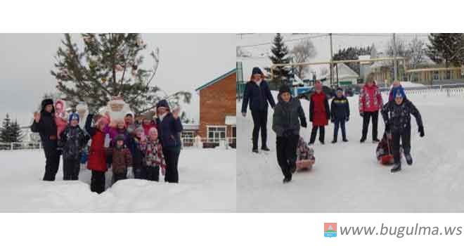 В Бугульминской районе дети весело провели зимние каникулы