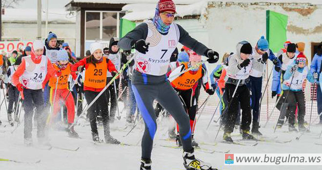 Жители Бугульмы присоединились к Всероссийской массовой лыжной гонке «Лыжня России»