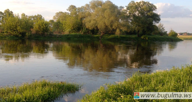 В Бугульме из-за обильных дождей поднялся уровень воды в реке Бугульминка