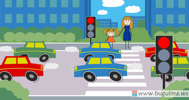 Молодёжь Бугульмы напомнила пешеходам о правилах безопасности на дороге