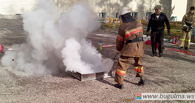В Бугульминском районе прошли соревнования по пожарно-спасательному спорту